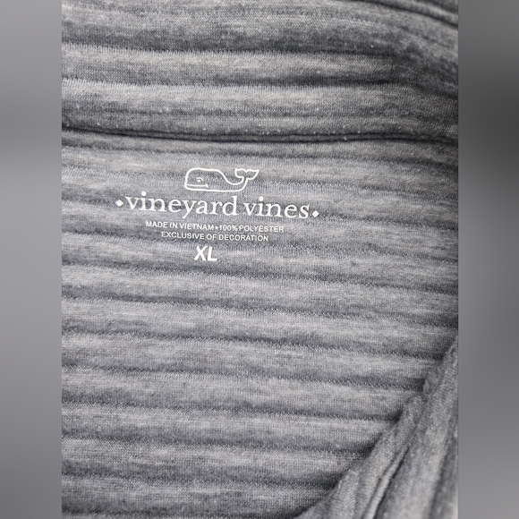 Vineyard Vines Quilted Gray Vest With Side Zipper Pockets XL - Picture 4 of 7